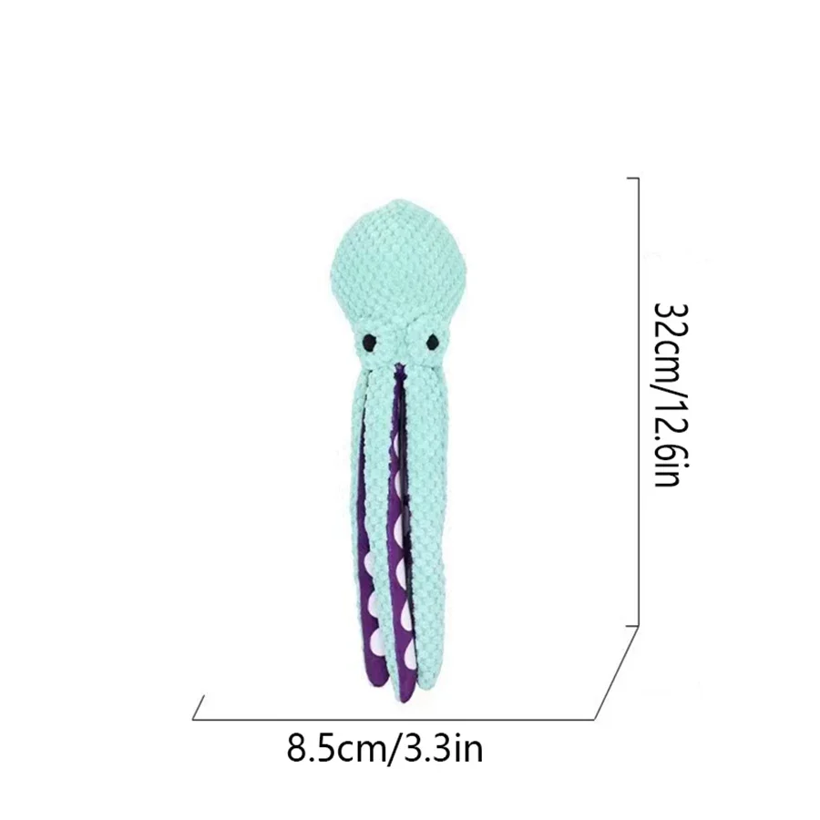 Plüsch-Oktopus für Hunde – Grün – Bild 6